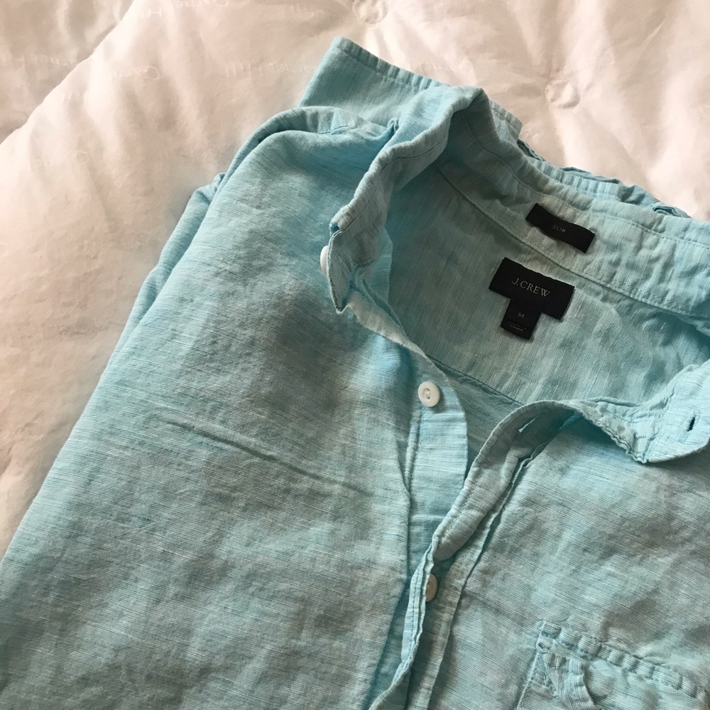 JCrew linen buttondown